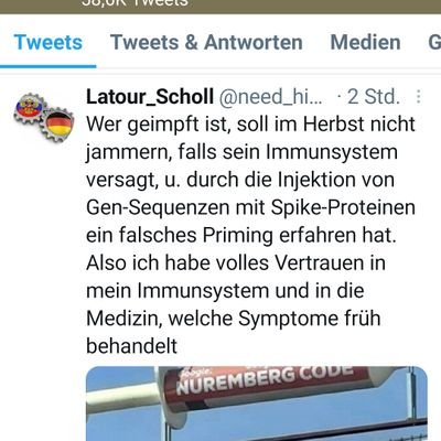 Dipl.-Agraringenieur
Kein Grund zur Panik: Viren. Immunsystem☀ Sport & Vitamine No Regime-Change. Respect international law. Multipolar world.
 LISTS = Block