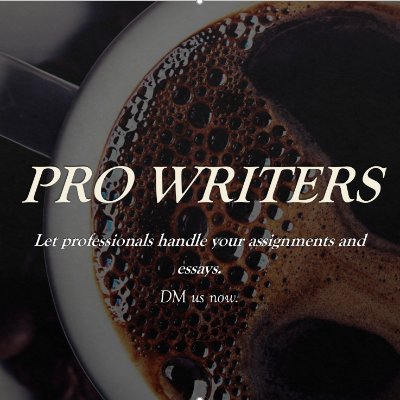 writer_pro8's profile picture. Quality, professionalism and time consciousness is our key virtues. We deliver plagiarism free essays, assignments and homework.