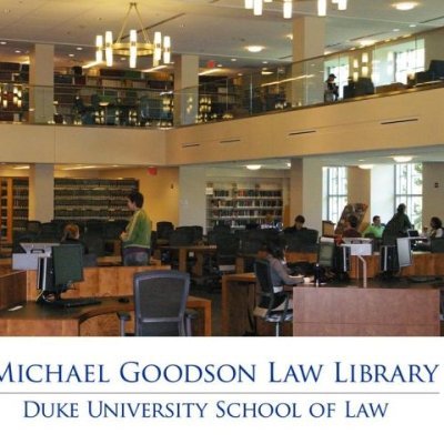 News & announcements from the J. Michael Goodson Law Library at Duke University School of Law.