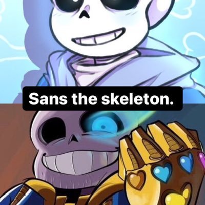 Hi nice to meet you I am Sans the skeleton. and be sure to add me on Instagram and TikTok. https://t.co/yDLmDUFXra