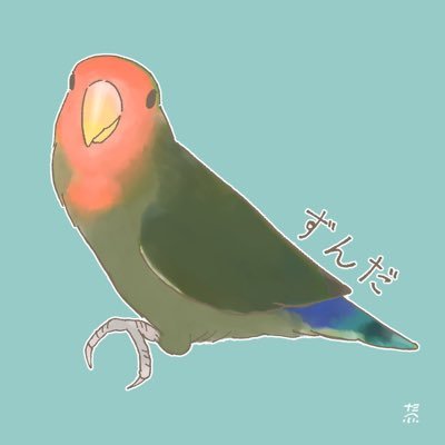 コザクラインコのずんだちゃん🦜(4さい)お迎え記念にアカウント作りました🌸アイコンは、なみへいさん@m_7777777333 ヘッダーは、はなちゃん@mmcyayyのイラストです🥰サザナミインコのぷうちゃん(10さい)くうちゃん(7さいで虹の橋へ🌈)こむぎちゃん(2さい)の現在3姉妹です🦜🦜🐥