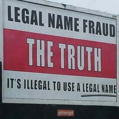 It's illegal to use a legal name Read & Share #BCCRSS @ https://t.co/ImYouMImWZ