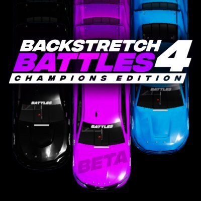 The Official Twitter of Backstretch Battles!
We are a video game on the platform of Roblox. 
Our racing game features primarily 2 things, crashes and wrecking.