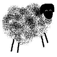 I am a sheep. 
I am following people.
