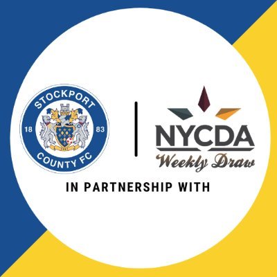 @StockportCounty @SCFCCommunity & @NYCDAWeeklyDraw, raising funds for the County Community Trust's Health & Well Being Programme. Follow for news & results