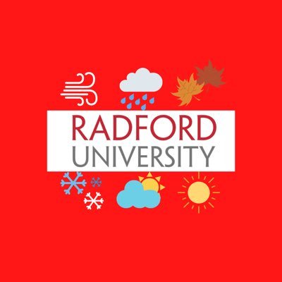 The weather forecast for Radford University and Radford City, Virginia, by weatherman Dustin Staples and listening to @RadioFreeRaddy.