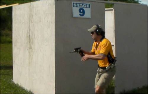 Jay Hirshberg competes in the open division of the United States Practical Shooting Association (USPSA)