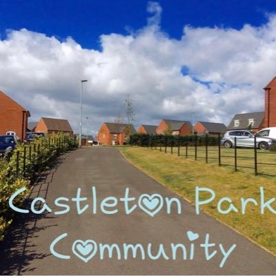 The community Twitter page for the Castleton Park development, Church Gresley (Derbyshire, England)