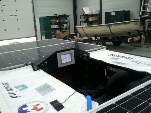 Zonneboot Team Sunrise uit Zeeland, deelnemer aan Dong Energy Solar Challenge 2012