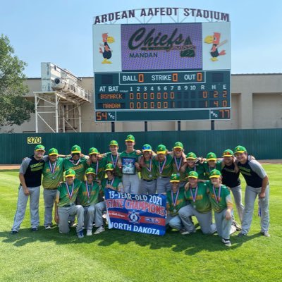 Twitter home of the Mandan 14 year old Babe Ruth Baseball team.