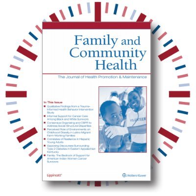 Family & Community Health Journal presents peer-reviewed multidisciplinary perspectives, research, and approaches for community health programs. #HealthEquity