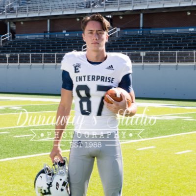 Uncommitted (2023) Enterprise, AL GPA 3.56, 6’4” 180, Positions Baseball-RHP, OF, 1B Left handed hitter, Football 3-4 Defense End