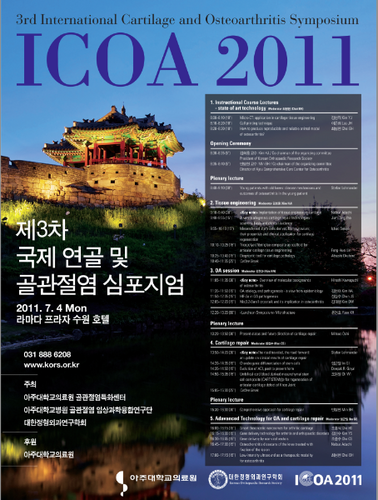 ICOA (International Cartilage and Osteoarthritis Symposium) 2011