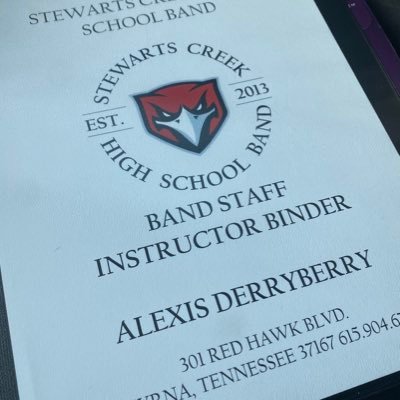 Ms. Alexis Yatuzis-Derryberry, Stewarts Creek HS Music Educator:  Guitar I, Guitar II, BeatLab, Percussion