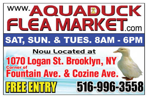 Now located off Cozine/Fountain Ave, Brooklyn with great vendors with unique merchandise and Food.   Free parking / Free Admission.  Tues/Sat/Sun 8am-6pm