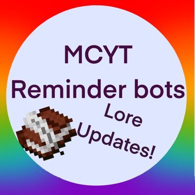 Just lore updates for MCYT Bot Reminders! || Reminder twt’s 2nd biggest fan!
I revive every few months
Rest in peace Technoblade.