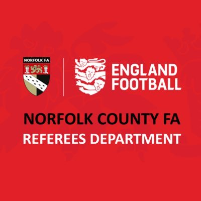 The Official Twitter account of The Norfolk County Football Association’s Referee Department. To find out more about refereeing in Norfolk, click the link 👇⚽️