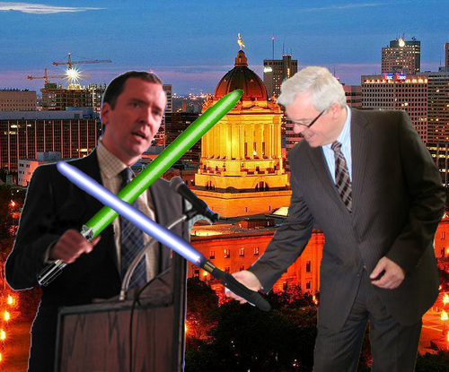 Dismayed by the lack of strong contenders, my master Yoda has sent me to Manitoba to contest the 2023 Provincial Election. The Force is with me...