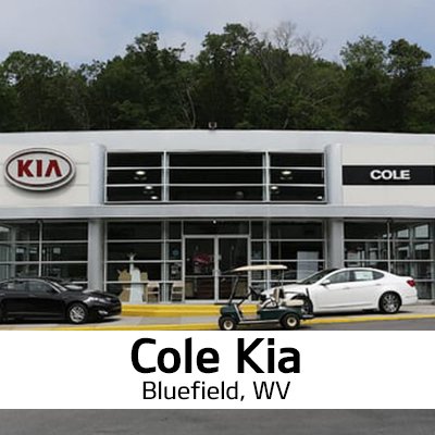 Cole Kia is proud to serve the greater Bluefield, WV for all their Kia needs!