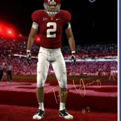 CFSL
Name: Tyrone Young
Year: Junior
Star: ⭐⭐⭐
Postion: WR
School: Bama
Jersey#: 2