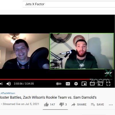 I chat with @joerb31 twice a month on YouTube Live.| Former AFC East Bros co-host | High school history teacher