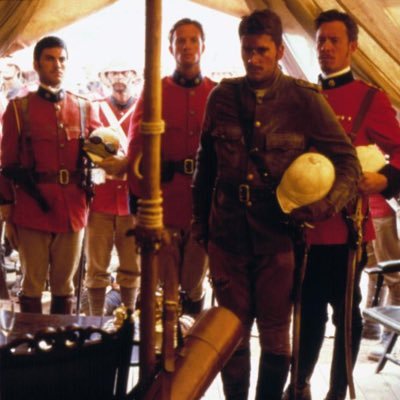 My five minutes of fame on the set of ‘The Four Feathers’. I’m the one in the grey uniform…