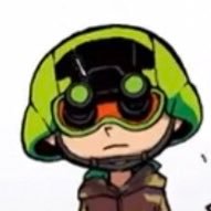 Stealth Goggles from the hit Splatoon manga saying one (or several) words everyday! (He/They)