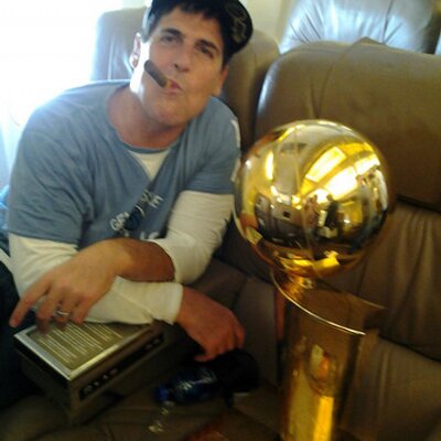 NBA owner Mark Cuban enjoying one of the rarest assets of all: an NBA title