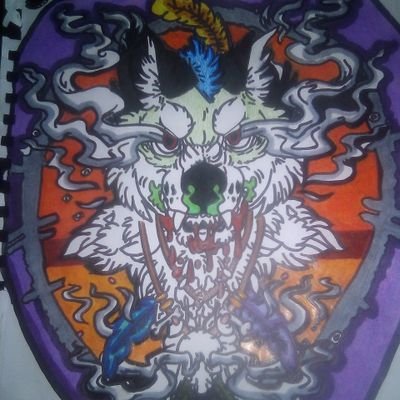 vipertoxicwolf's profile picture. I am a furry that is special needs goes by he/him small business owner artist makes artwork 🐺💚🖤🐾🦴🎃 loves werewolf's makes pearler beads artwork