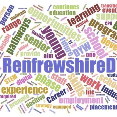 Bringing together Industry and Education to support Renfrewshire's young people with the skills for learning, life and work.