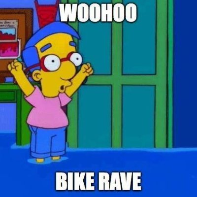 Get on it - https://t.co/BNcdNgh1HJ
Bikes. Rave. Toronto. That's it really!