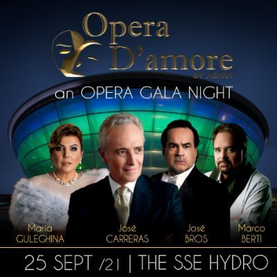 Astonishing, indeed breathtaking - this is an opera gala evening called Opera d’Amore. Ft. Opera legends like Jose Carreras, Maria Guleghina and many more.