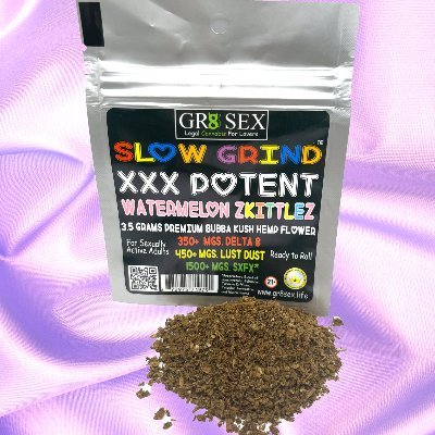 Gr8sexL's profile picture. Cannabinoid-rich, premium hemp infused with Delta8 THC & our proprietary aphrodisiac blend, SXFX*. For sexually active adults.