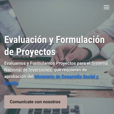 Evaluamos y Formulamos Proyectos para el Sistema Nacional de Inversiones, que requieren RS del Ministerio de Desarrollo Social y Familia para el FNDR