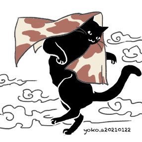 野良よーこ(Nora yoko)です！ 猫さん大好き💕🐈 　タイムラインでお見かけした猫さんの似顔絵を描かせていただくことがあります❗️ご不快な場合は削除します🙏　画像や文章の無断使用・転載・AIでの学習素材の使用はご遠慮下さい（購入ご希望の場合はDMからご連絡ください）