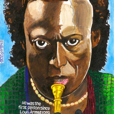 fans of @emandahr & #milesdavis
Click for @emandahr's portrait painting⤸