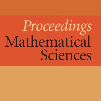 Published by IASc, Bengaluru (@IAScBng), the journal is dedicated to papers covering current research in mathematics.