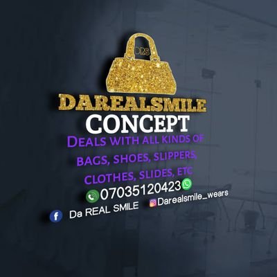 Darealsmile is a brand that deals with bags, shoes, dresses, slides and many more about fashion
Our products comes with affordable prices and we deliver fast