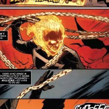 anti hero enthusiast, (judge dredd, punisher, moonknight, blade, morbius, man-thing, dc sandman, but my personal fav is Ghost rider! 💀🔥