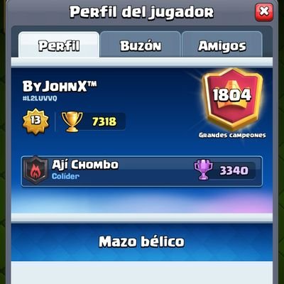 HN🇭🇳Competitive Clash Royale player for @heroes_latam and @AjieSports Pb:+7.3k🏆 GC: 50K cards🎖️