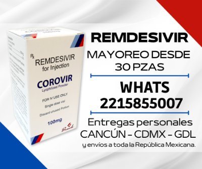 #Remdesivir  #RemdesivirMexico #COVID19 #Covid_19mx 
Vial Remdesivir VIDVIR
100MG / VIAL
LIOFILIZADO para infusión IV