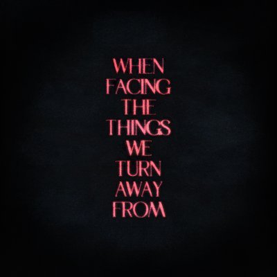 Hourly lyrics from @Luke5SOS’s debut solo album, ‘When Facing The Things We Turn Away From’. Turn on notifications!