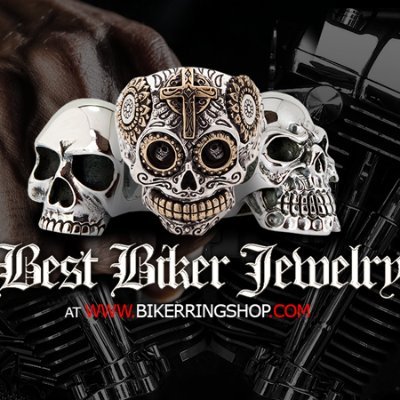 Check our collection of 925 Sterling Silver Men's Biker Jewelry including SKULL CROSSBONES GOTHIC ANIMAL design. Free Shipping to worldwide.
