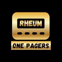 Rheum OnePagers(@RheumOnePagers) 's Twitter Profile Photo