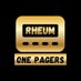 Rheum OnePagers (@rheumonepagers) Twitter profile photo Rheum OnePagers (@rheumonepagers) Twitter profile photo