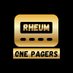 Rheum OnePagers (@RheumOnePagers) Twitter profile photo