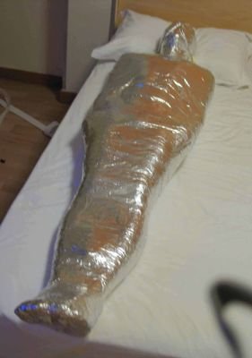 interested in bondage, encasement and mummification