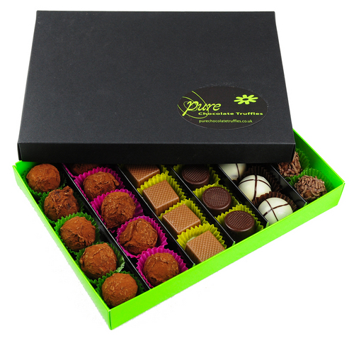 PUREChocotruffl's profile picture. We make handmade Scandinavian chocolate truffles with no artificial colourings, no additives and no preservatives. And all our chocolates are gluten free