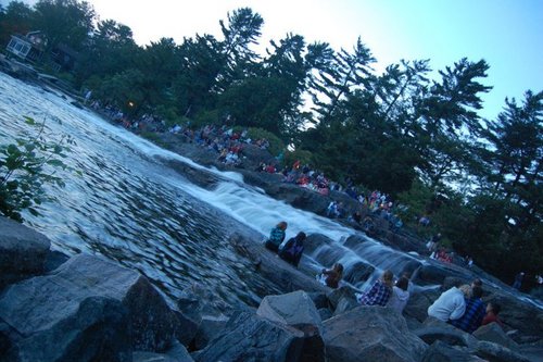 Love spending time in Bala with family and friends. Profile pic shows some of hundreds of people who came to Bala Falls for Canada Day, 2011.