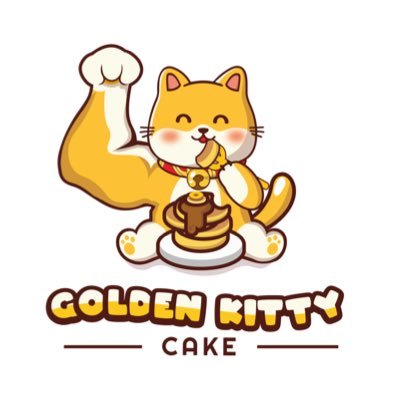 Golden Kitty Cake